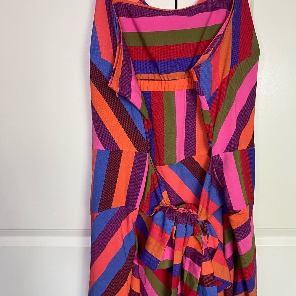 New Day dopamine Summer Dress Multi Color Striped NWT  4X - Picture 4 of 15